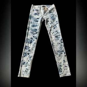 American Eagle Jegging Super Stretch Women's Size 2 Jeans Tie Dye Acid Wash NEW